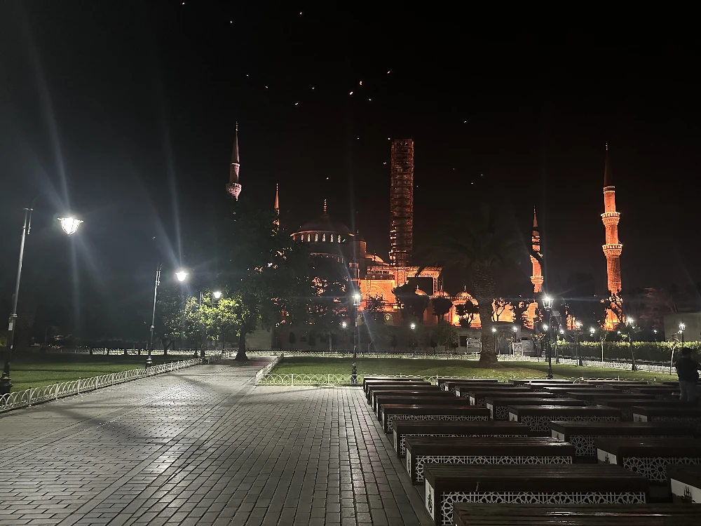 Blue Mosque by Night